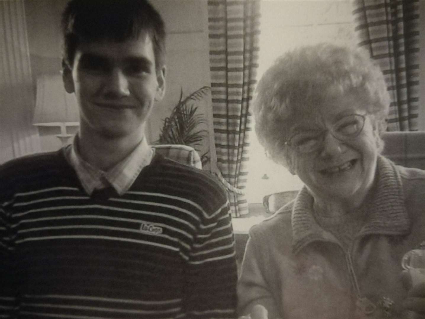 Daniel with his grandmother Barbara
