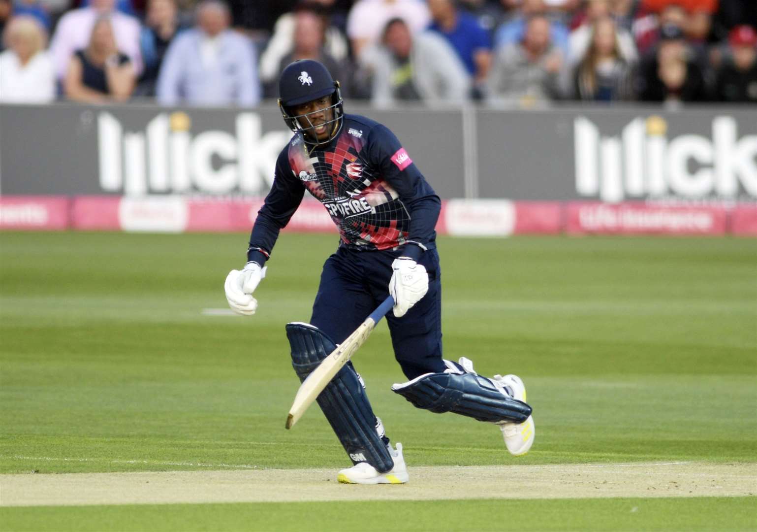 Batter Daniel Bell-Drummond in action during Kent Spitfires' T20 quarter-final win over Birmingham Bears last year. Picture: Barry Goodwin