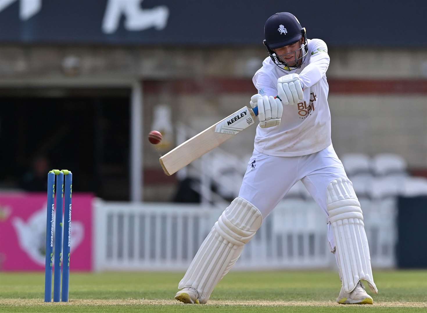 Kent's Matt Milnes - was the first wicket to fall on day four against Essex. Picture: Keith Gillard