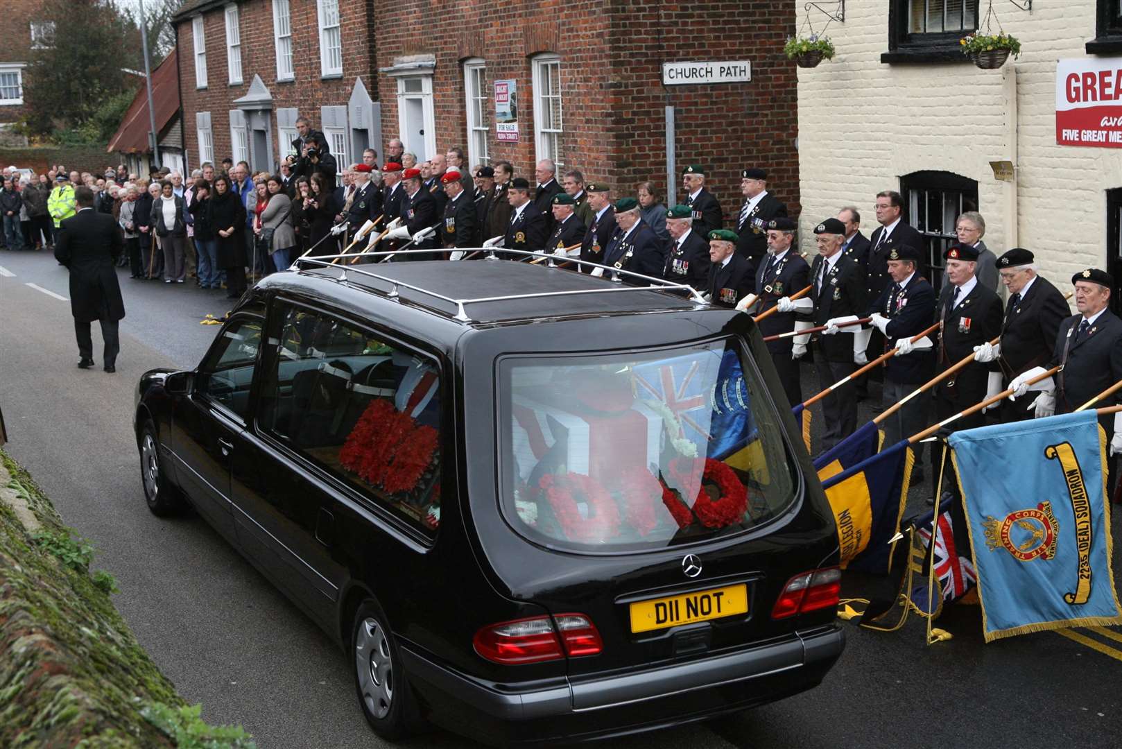 Funeral of Sgt Robert Loughran-Dickson at St Leonard's Church in Deal Picture: Terry Scott