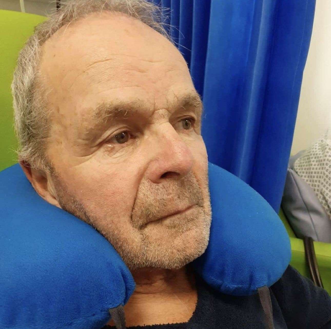 Geoffrey Knell, 79, was admitted with a chest infection and later diagnosed with pneumonia. Picture: Paul Knell