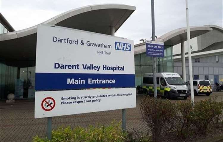 The services are near Darent Valley Hospital. Stock picture