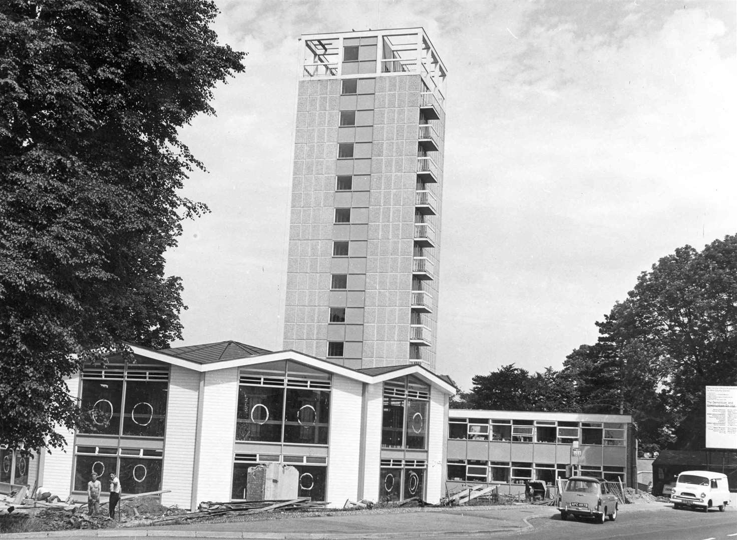 The Springfield Library site pictured in 1964