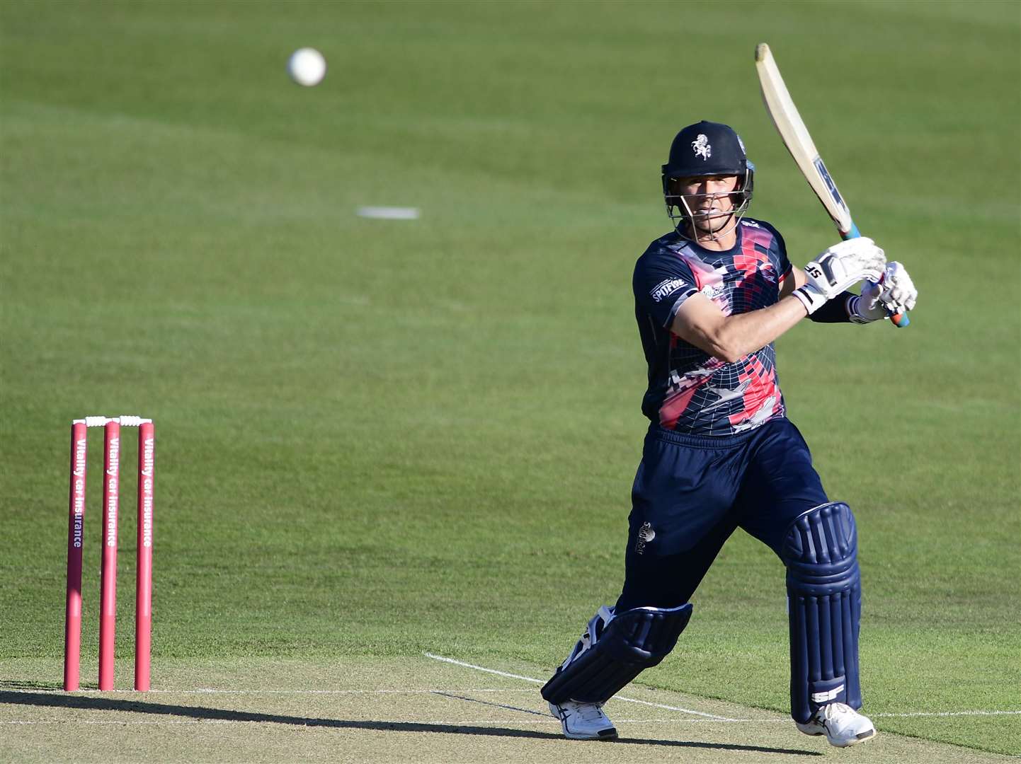 Joe Denly scored 44 for Kent Spitfires against Hampshire Hawks. Picture: Barry Goodwin