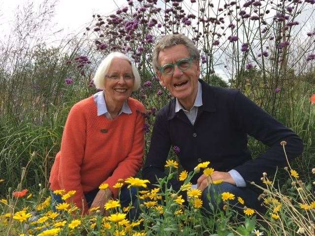Paul and Su Vaight in their glorious garden