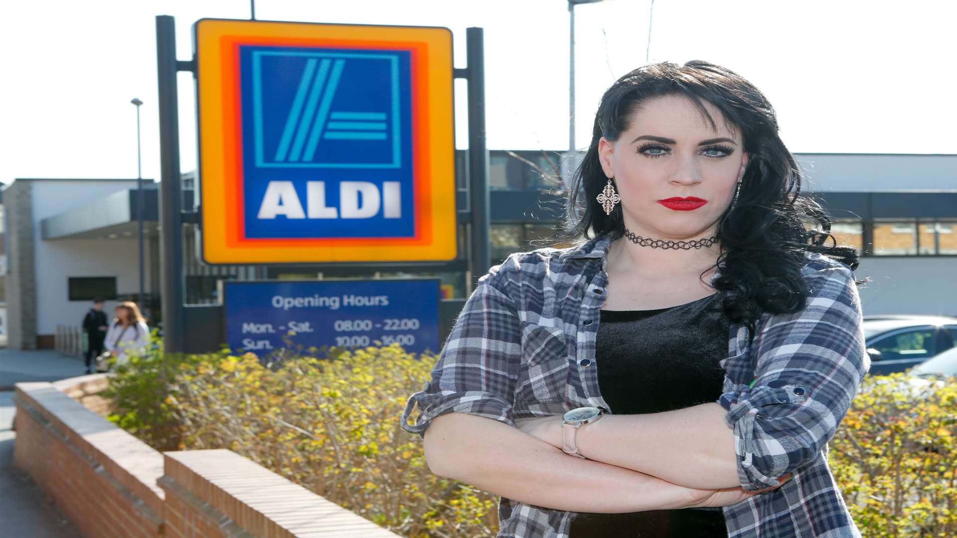 Katy Perry tribute Suzanne O'Neill is angry at Aldi's late collection of card transactions. Picture: Matthew Walker