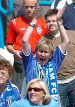 JOY: Gills fans celebrate an opening day win. Picture: GRANT FALVEY