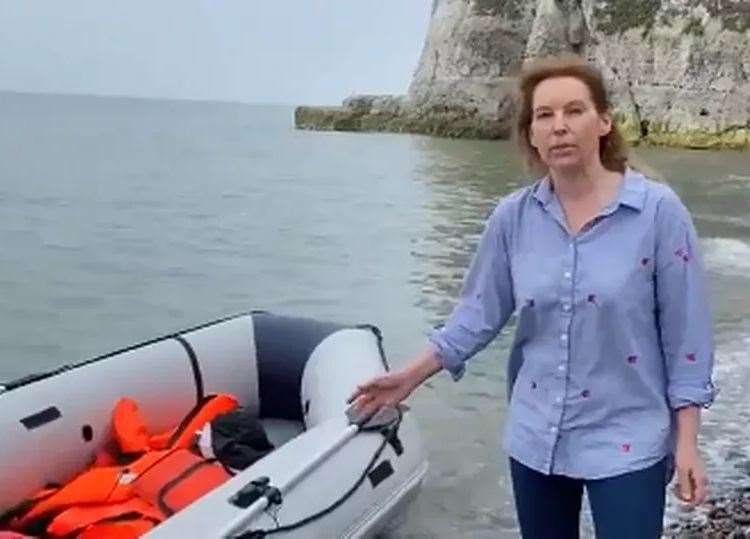 Dover and Deal MP Natalie Elphicke pictured in St Margaret’s Bay
