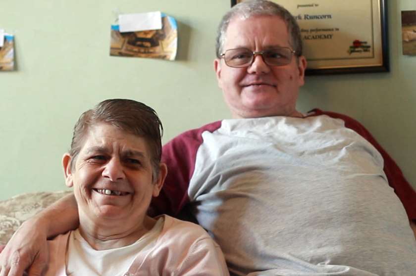Neval and Mark were helped into their relationship. Picture: Supported Loving