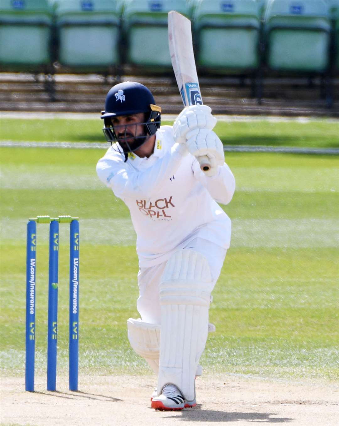 Hamid Qadri top-scored with 87 in Kent's 492. Picture: Barry Goodwin