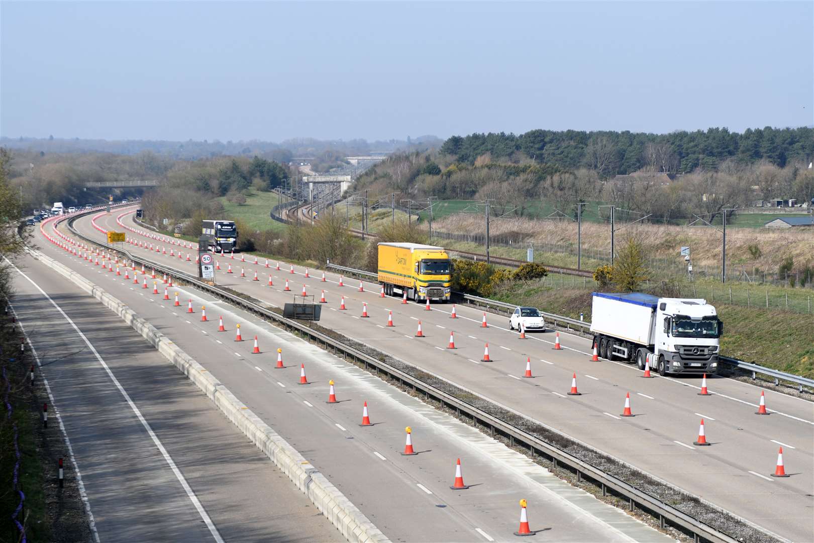 Operation Brock will continue on the M20 coastbound. Picture: Barry Goodwin