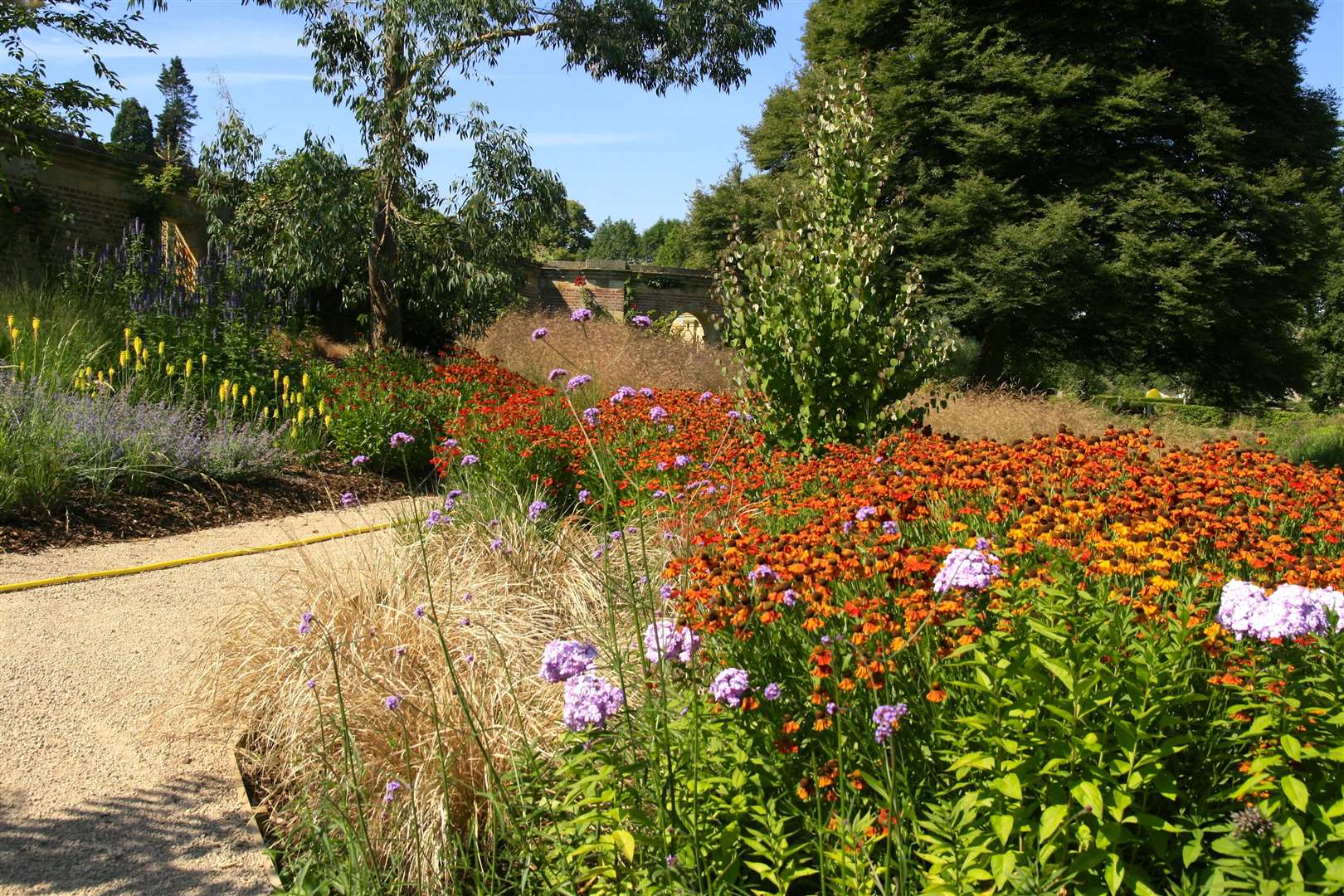 The newly planted Faith’s Garden’ on Diana’s Walk at Hever Castle