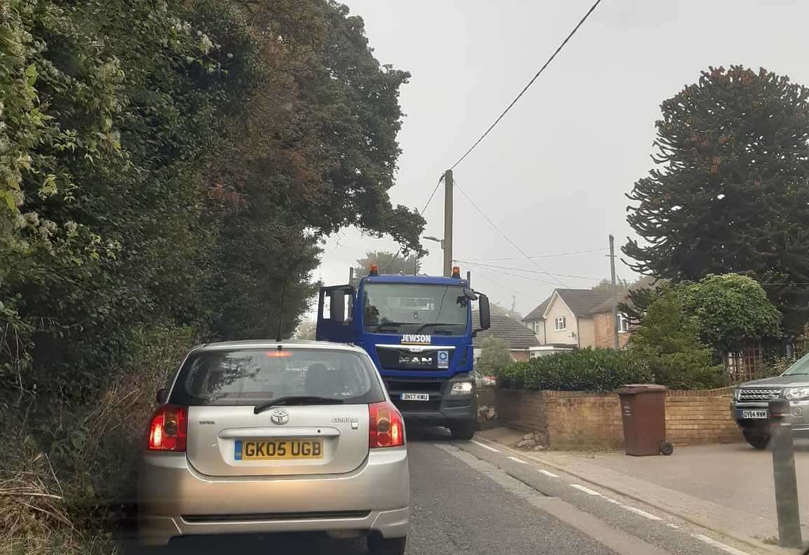 Traffic was also heavy on the surrounding areas in Rainham including Berengrave Lane due to road works on Lower Rainham Road and the return to school