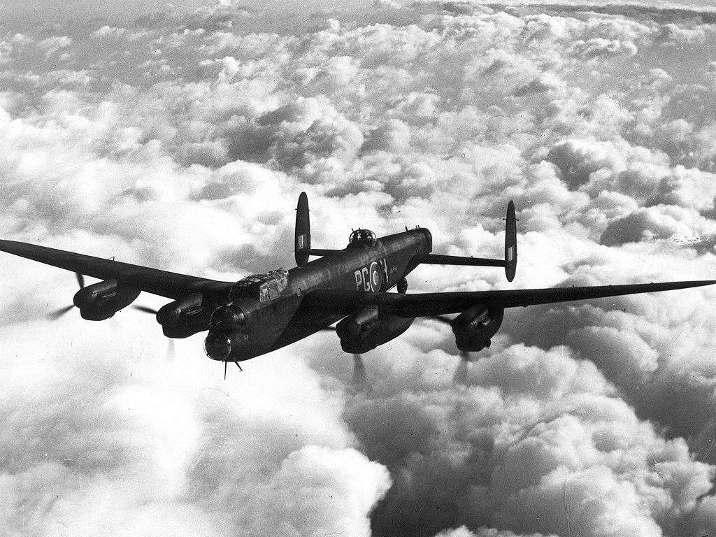 An Avro Lancaster of the same type as the crashed plane