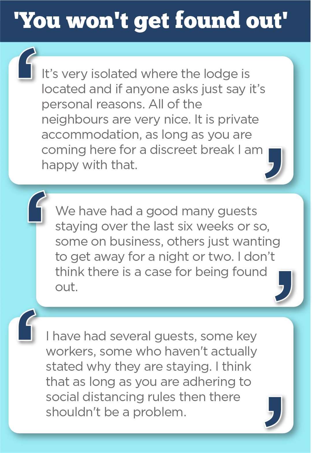 Some of the responses from Airbnb hosts to our requests for a weekend getaway