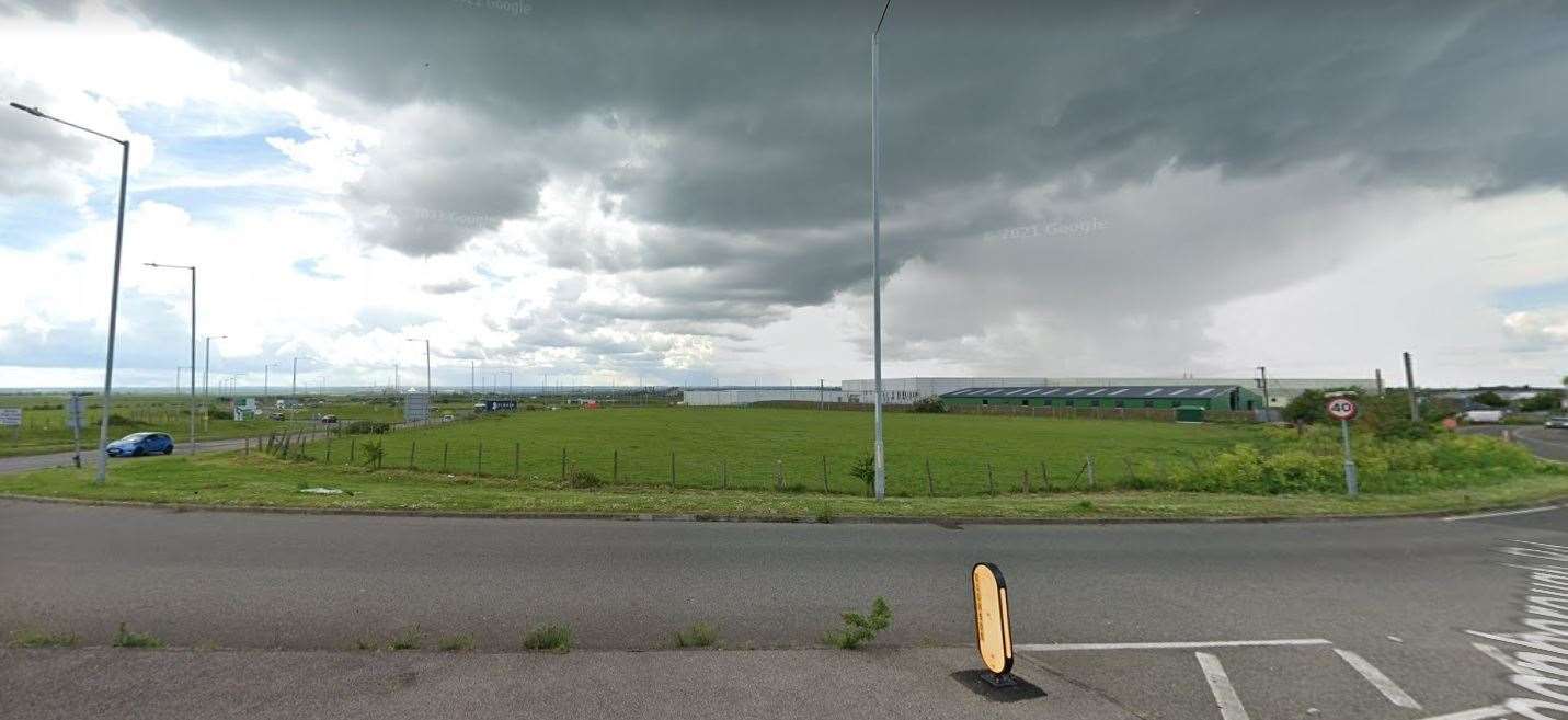 Where the Lidl supermarket would go at Cowstead Corner, Sheppey. Picture: Google