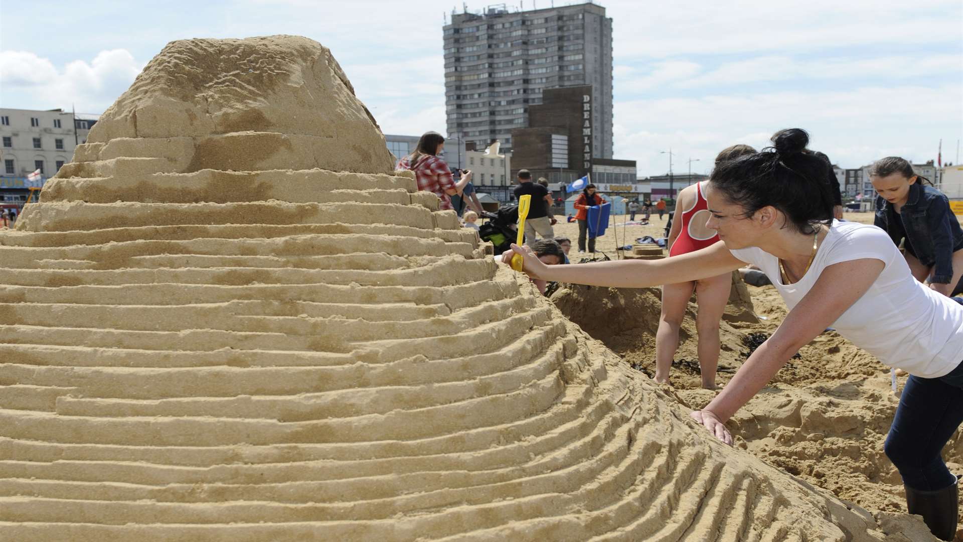 Families have been building sandcastles on Margate Main Sand for generations