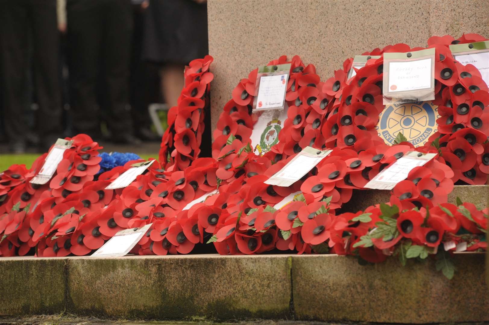 Armistice Day wase marked by a service in the Community Square