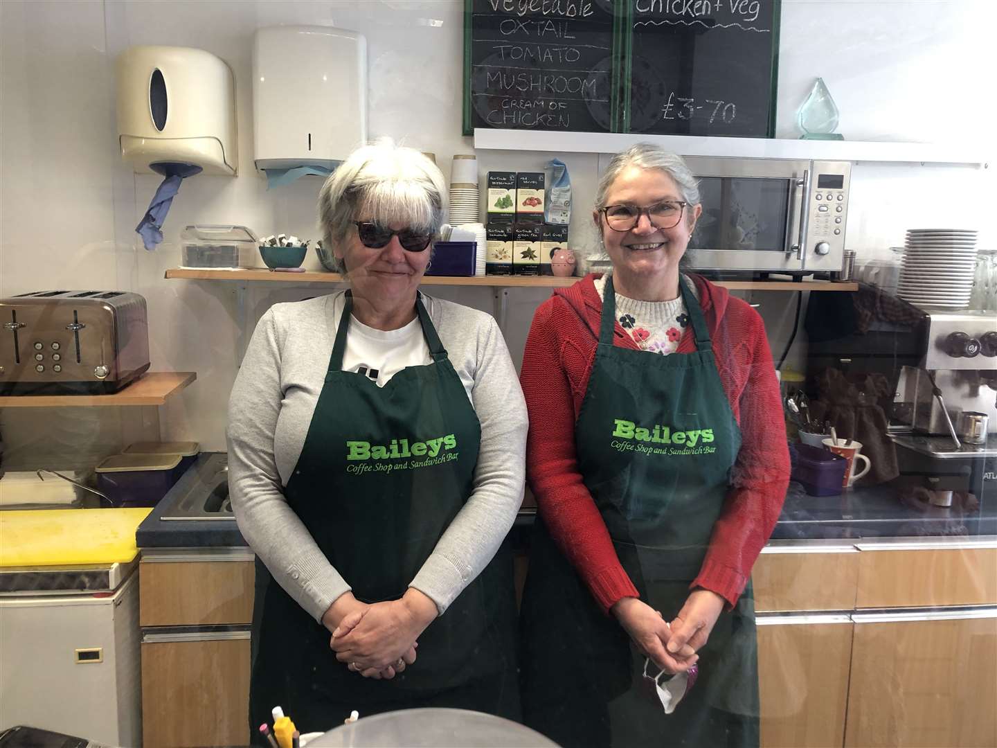 Mary Marsh, left, and Sally Reeve, right, from Bailey's coffee and sandwich shop (46092446)