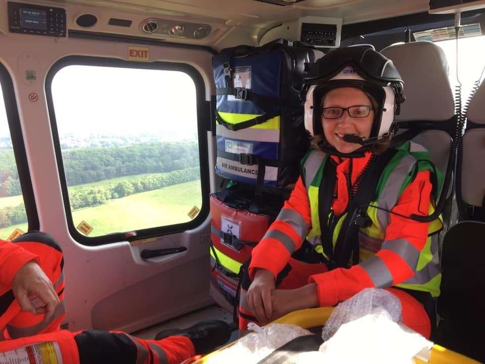 Ruth Lambert posted in 2019 on Facebook about how she had been a paramedic for 14 years