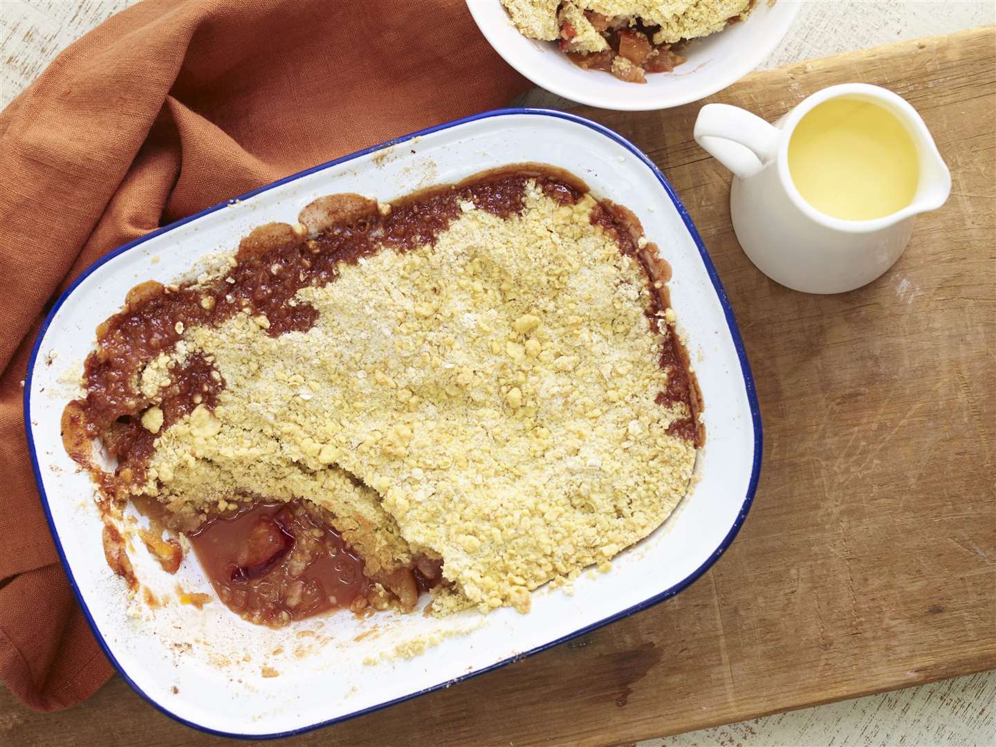 Apple and Rhubarb Crumble has also proved popular Picture: National Trust Images/William Shaw