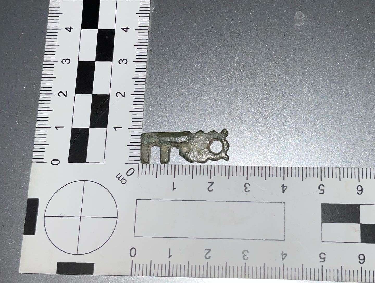 A Roman key uncovered at the Trottiscliffe villa site. Pictures: Kent Archaeological Society