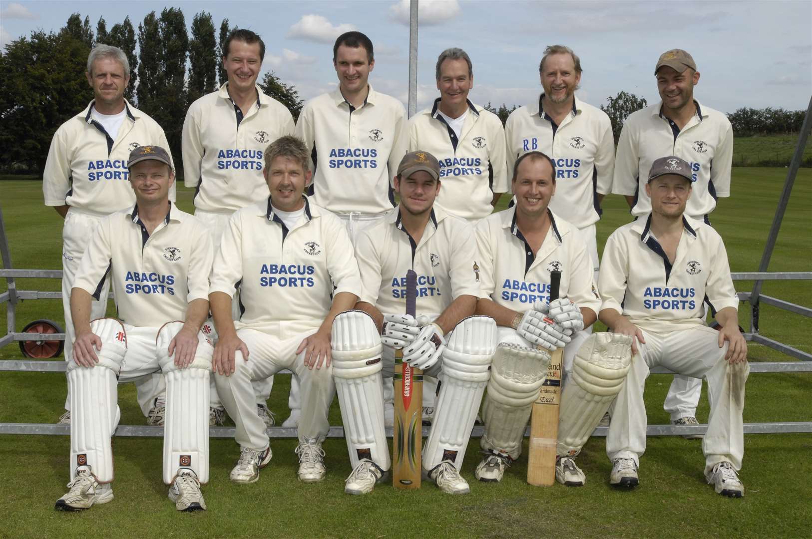 Sheldwich's side which lost the 2007 Doug Wood final to Minster. Back row, left to right, Martin Mills, Matt Smyth, wicketkeeper Dan Ray, David Prior, Ron Brown, Phil Stanford. Front row, Andy Carr, captain Ian Hulks, Mike Allott, influential opener James Creed, Ian Turton. Picture: Andy Payton