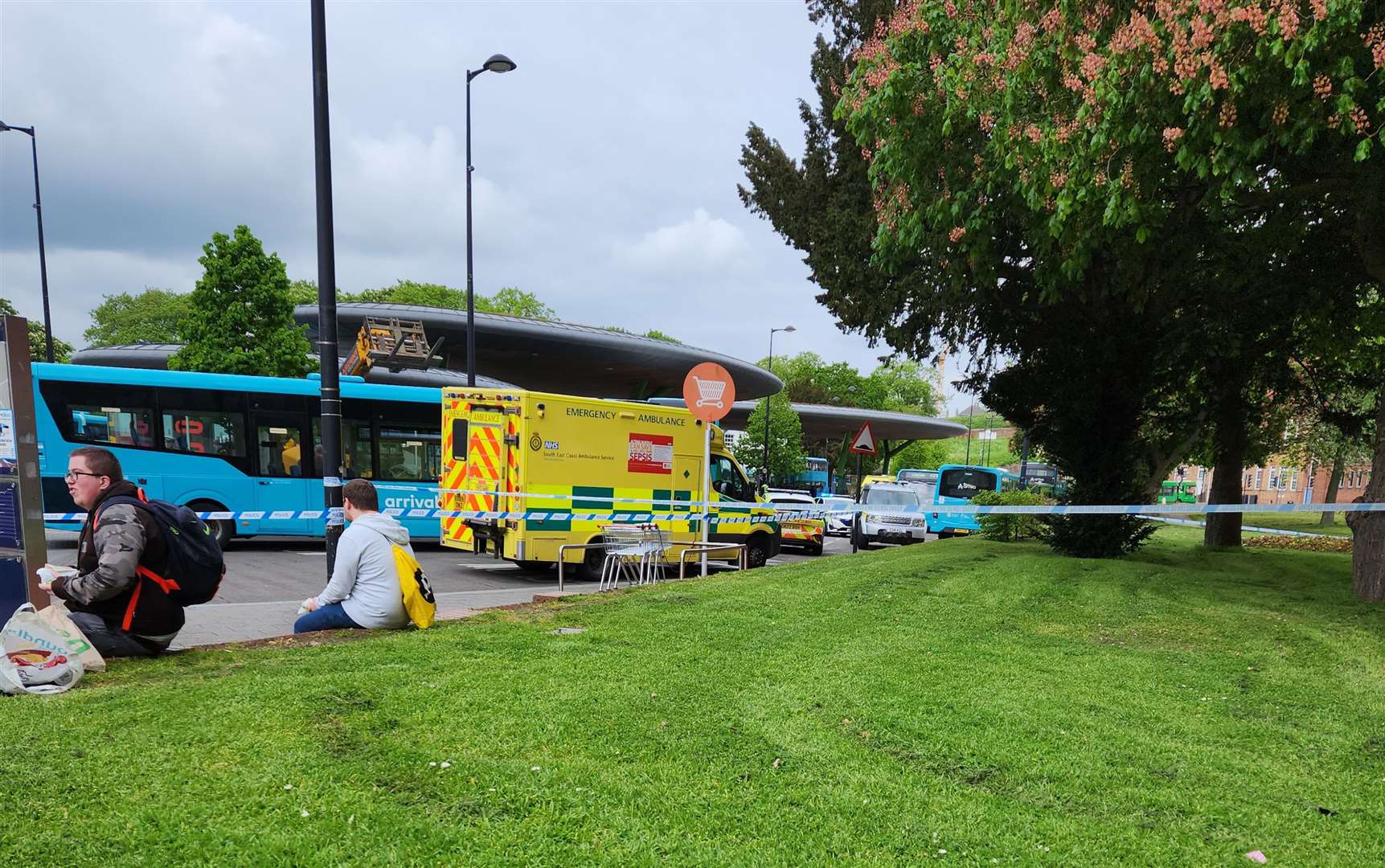 A fatal collision between a bus and a woman took place at Waterfront Bus Station, in Chatham