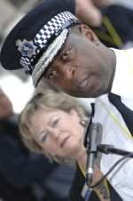 Chief Constable Mike Fuller and Anne Barnes