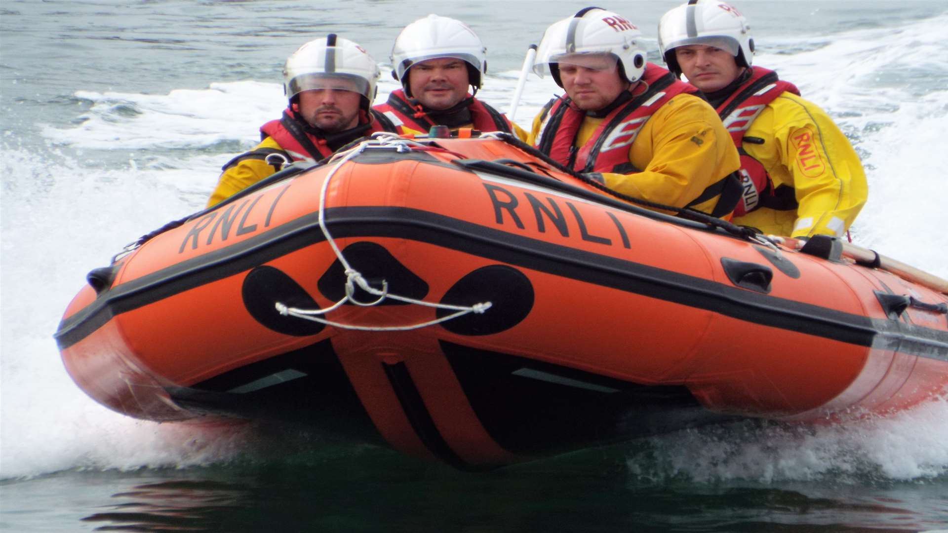 The RNLI crew aboard Buster