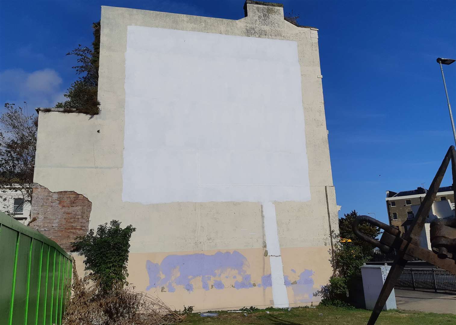 The Banksy mural has gone