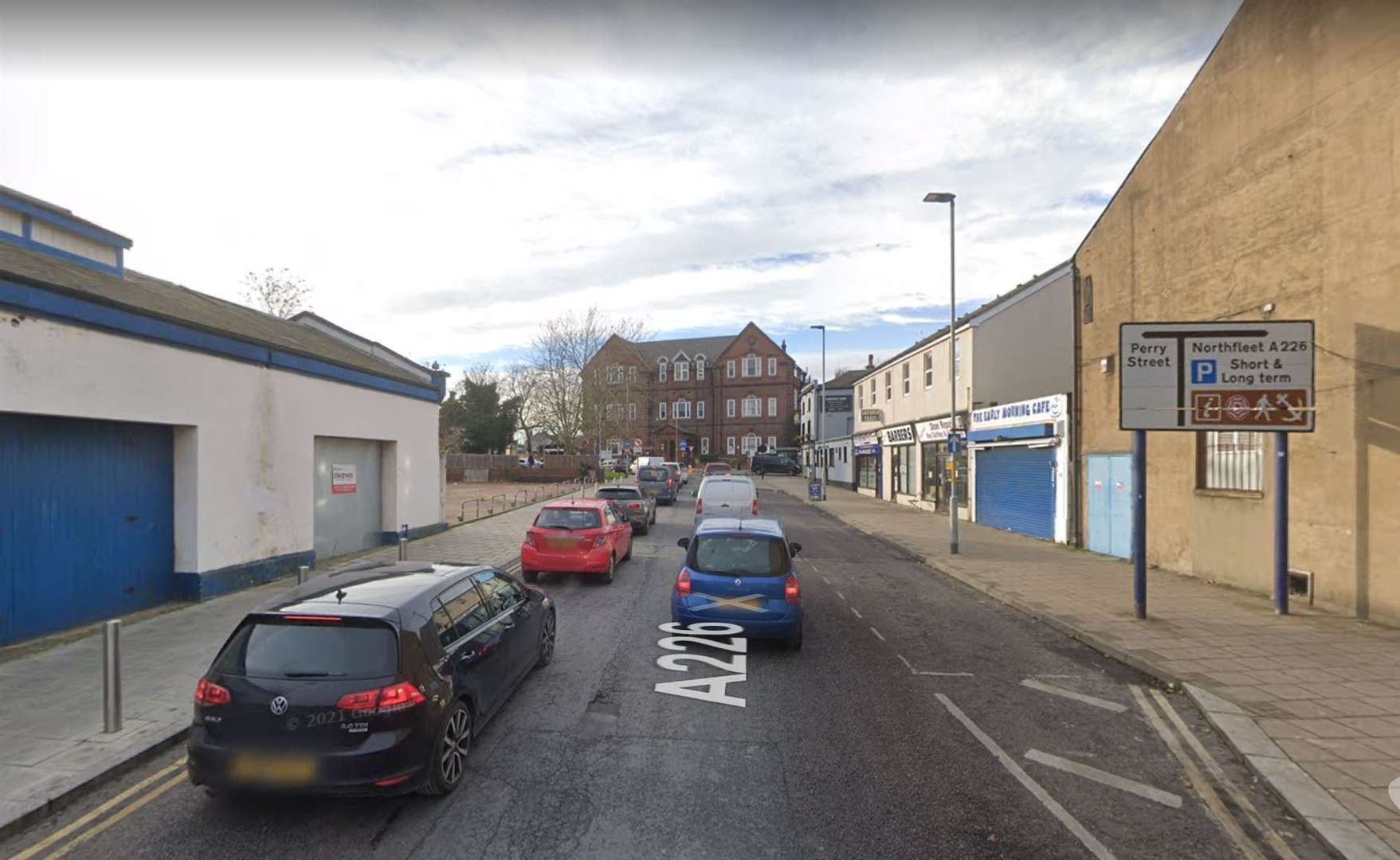The incident happened in Barrack Row. Picture: Google