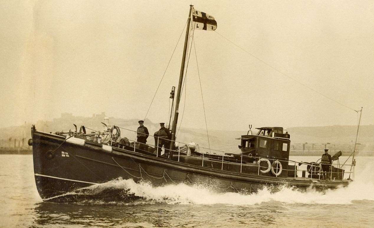 The first fast motor-powered lifeboat the Sir William Hillary was stationed at Dover before the Second World War. With electricity onboard for lighting, powering a wireless radio and searchlight, it also had had firefighting equipment and room for 50 casualties. Image: RNLI.