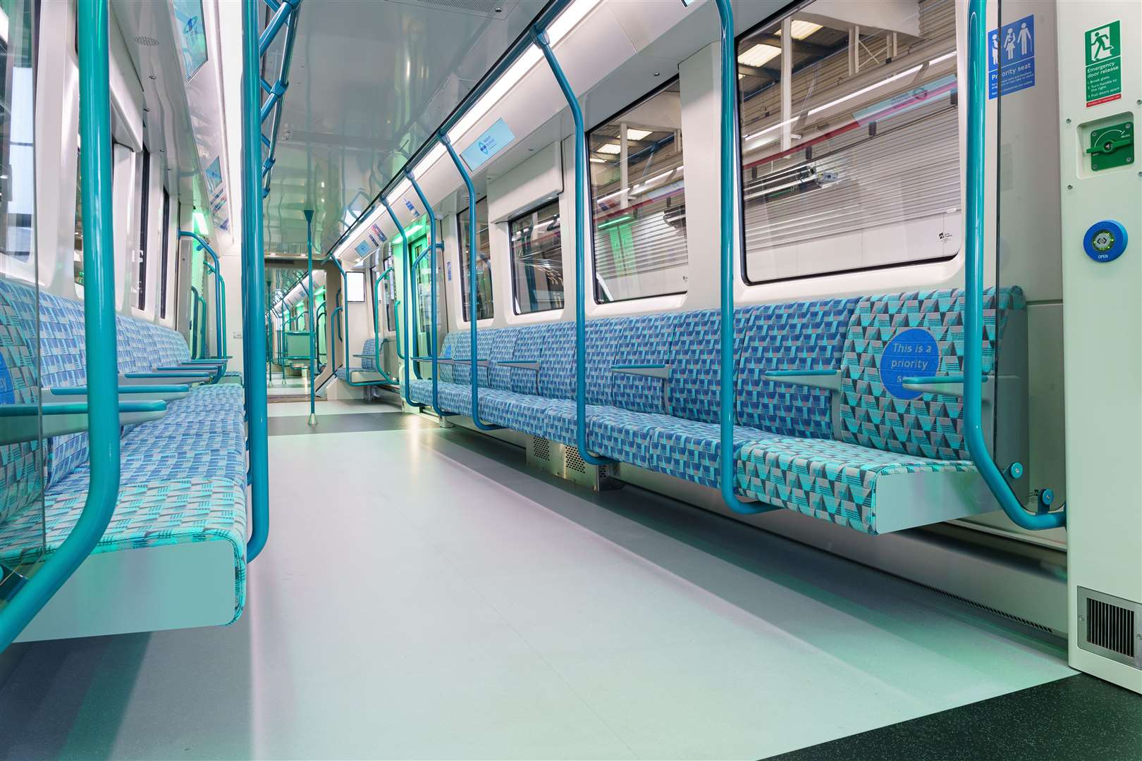 Passengers will be able to travel through the length of the carriage