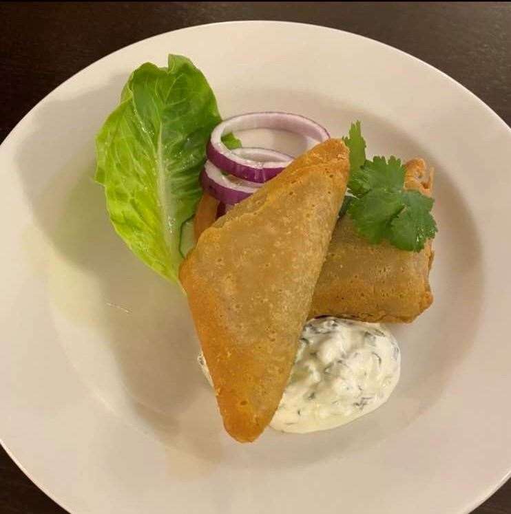 Photo of the starter from Mrs Begum's tasting session at the Hythe Imperial. She says the food was worse on her actual wedding day