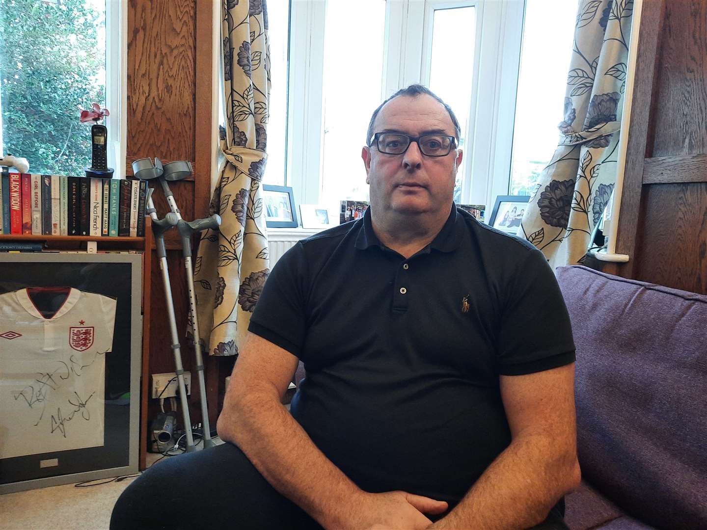 Keith now struggles to walk unassisted, is fatigued and has PTSD following his Covid battle
