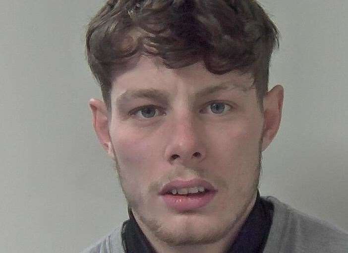 Riley Day, from Canterbury, was also arrested in Folkestone and has been sentenced