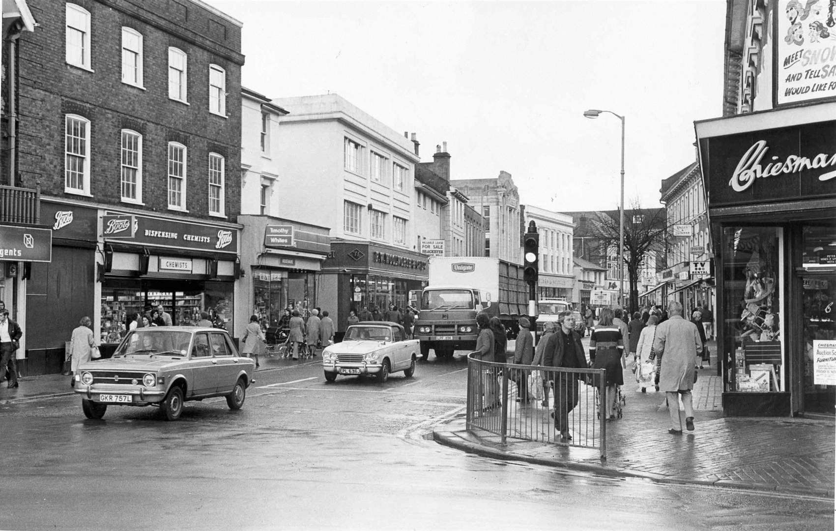 Claverley Road in Tunbridge Wells in November 1974