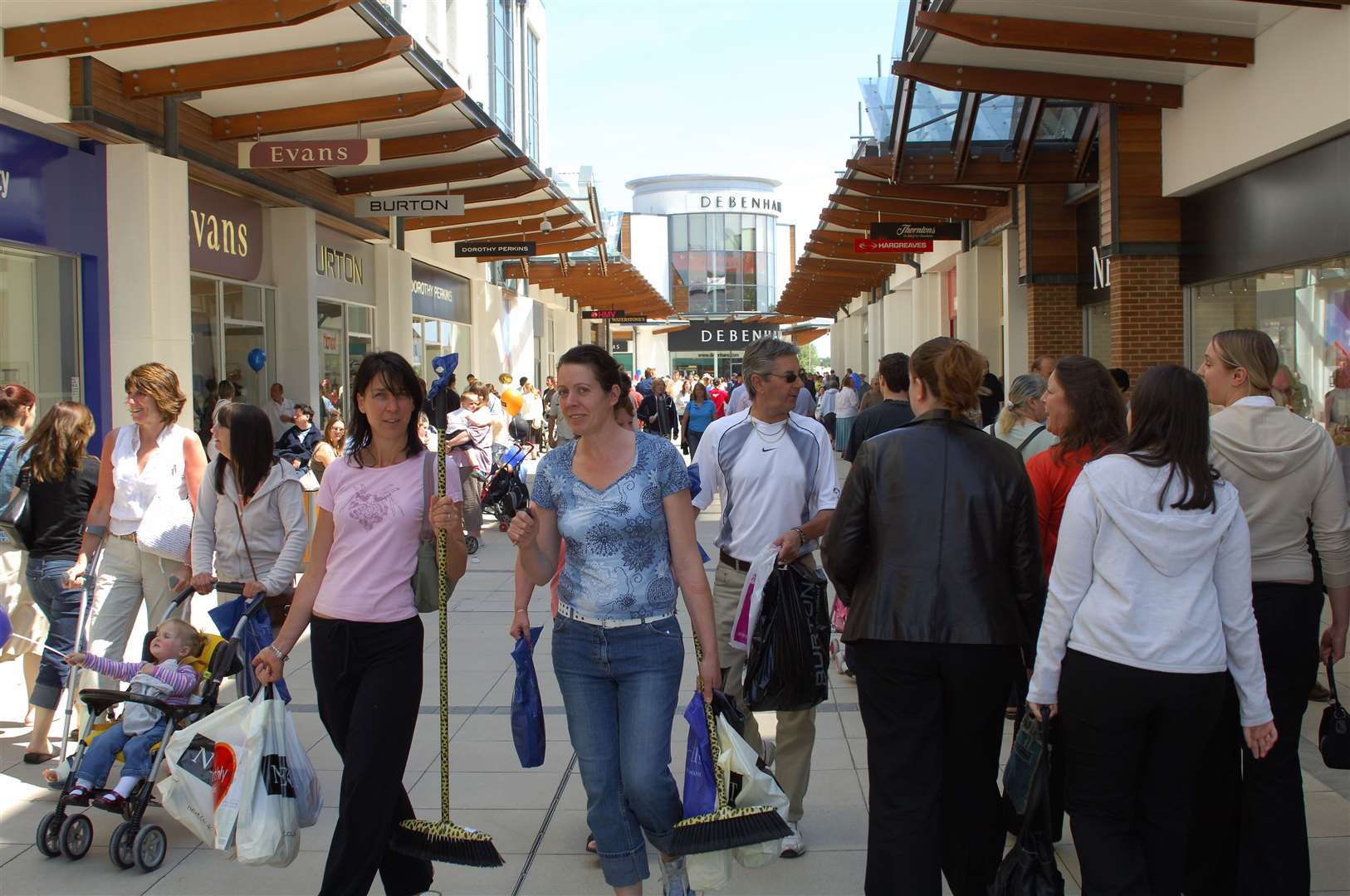 Big crowds flocked to Westwood Cross when it opened in 2005