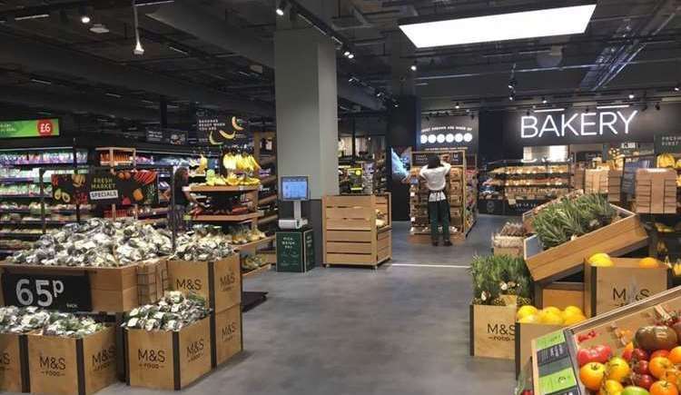 The revamped food hall at M&S, Hempstead Valley