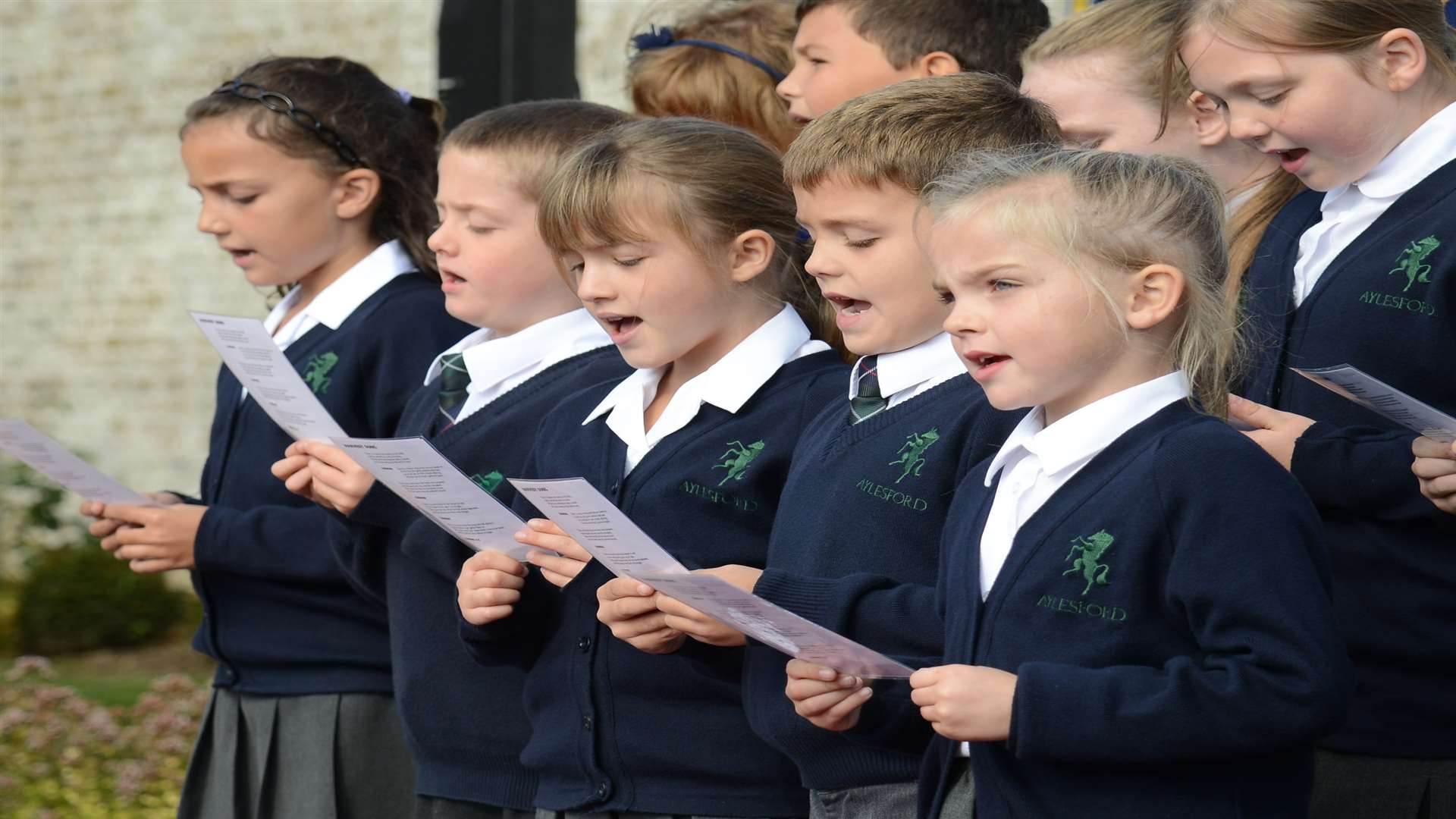 Harvest Festival Songs by the the Choir of The Valley Invicta Primary School Opening and Dedication of the RBLI Garden of Honour