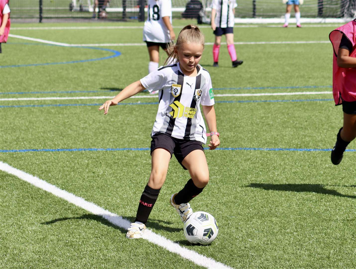 Young footballer Ella loves playing football but felt unhappy. Picture: Alex Barber