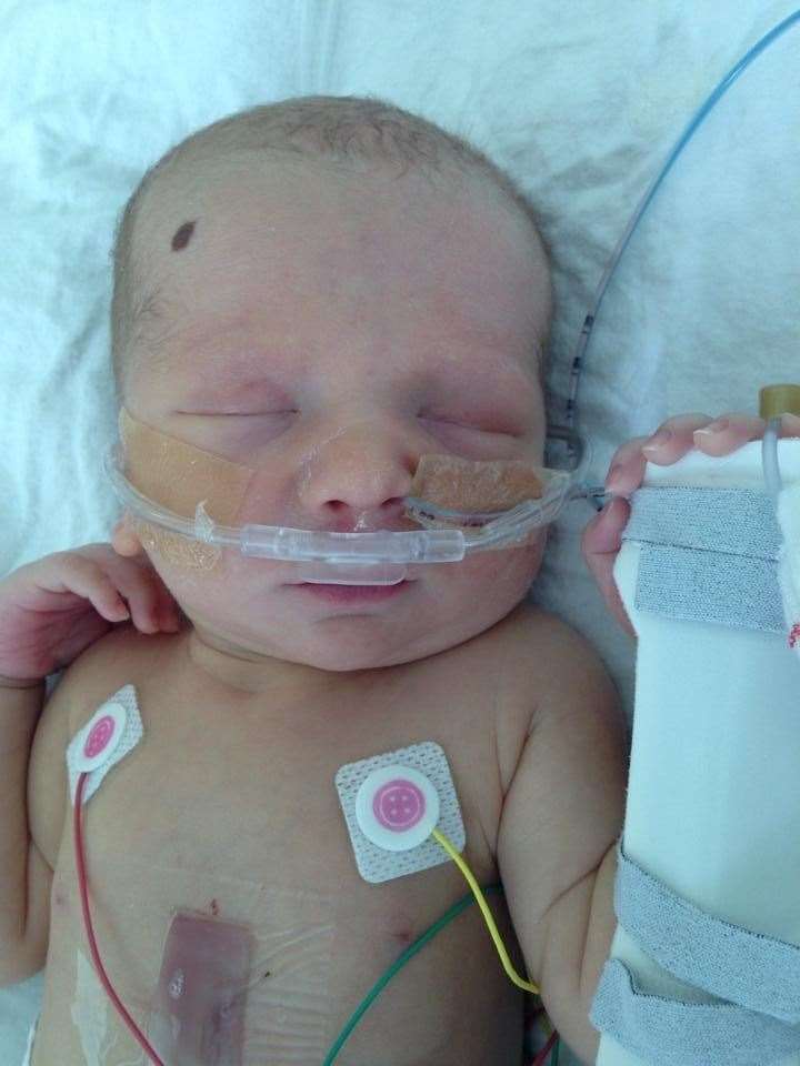 Ben was very sick with a congenital heart condition diagnosed when he was born