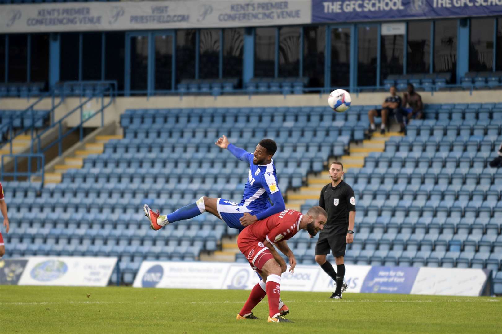 Gillingham up against Crawley Town without a crowd Picture: Barry Goodwin