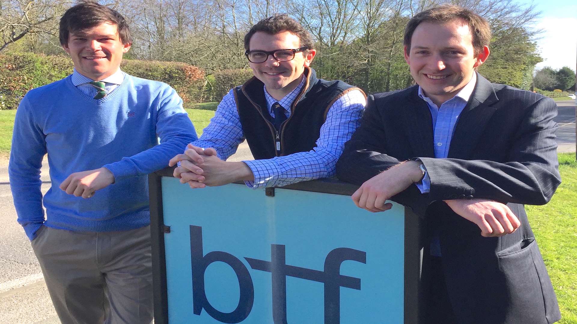 Alex Cornwallis, Tom Wilson and Richard Sabin of BTF Partnership
