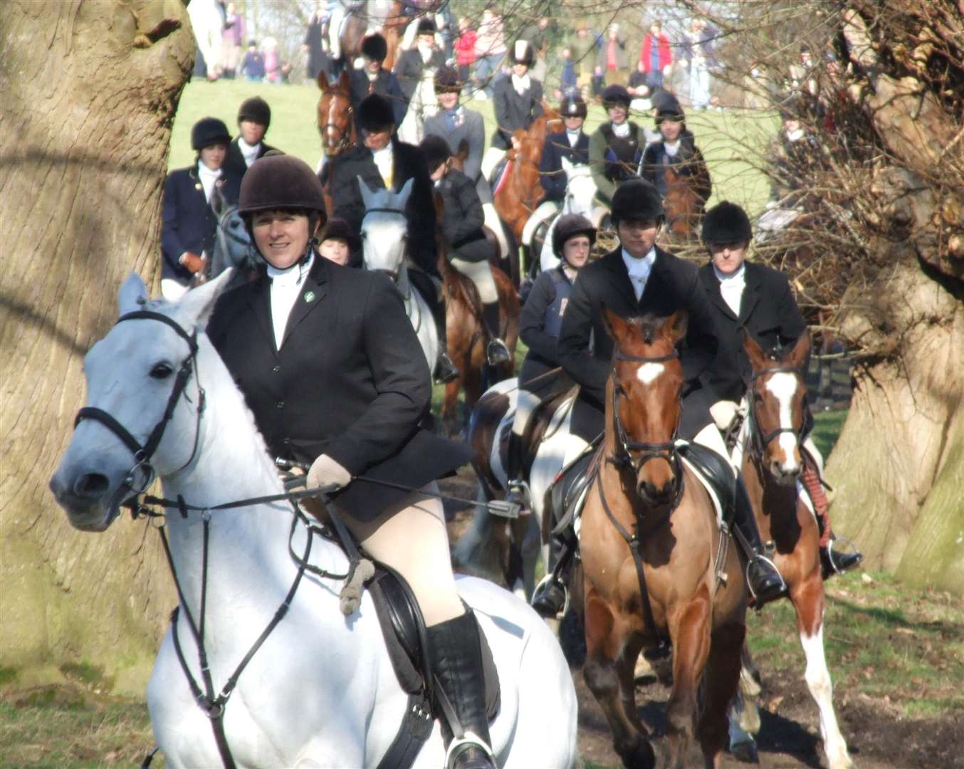 Members of the East Kent Hunt. Stock picture
