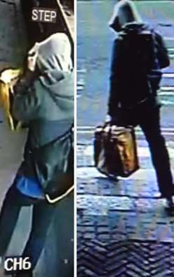 CCTV images of the thief who stole the safe from House of Agnes.