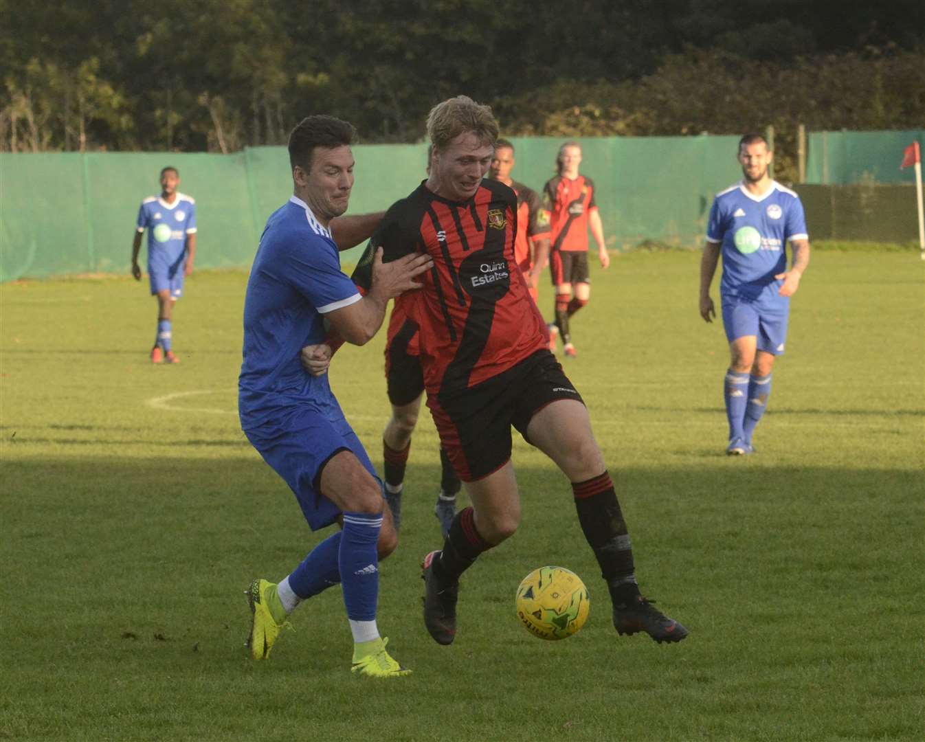 Sittingbourne beat Hythe 1-0 at Woodstock Park on Saturday Picture: Chris Davey