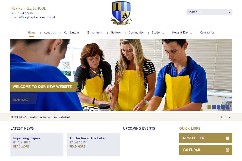 The school has changed its name and launched a new website