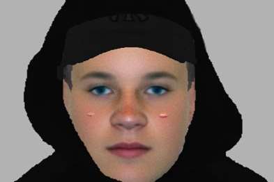 Image of someone police are seeking after the attempted robbery. Picture courtesy of Kent Police